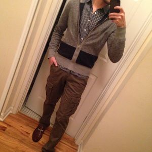 Banana Republic Grey & Navy Zip up hoodie, size XS